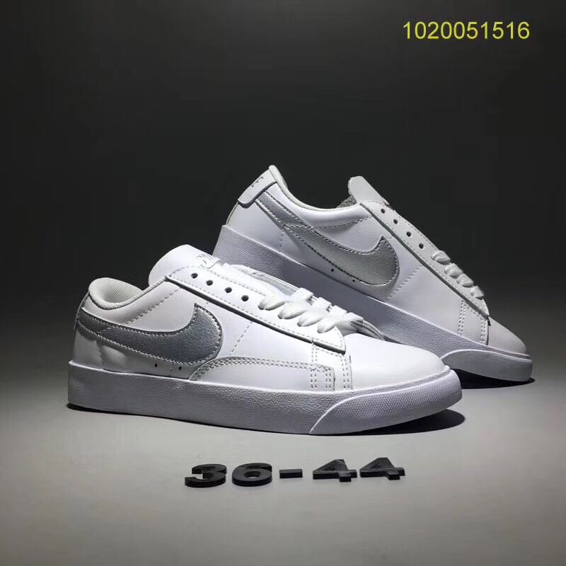 Women Nike Blazer 2.0 White Grey Shoes - Click Image to Close